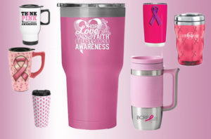 Pink Travel Coffee Cups For Breast Cancer Awareness