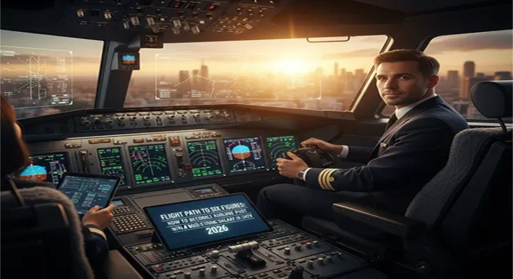 Flight Path to Six Figures: How to Become a Commercial Airline Pilot with a High Starting Salary in 2026