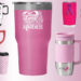 Pink Travel Coffee Cups For Breast Cancer Awareness